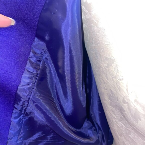 Cava Roma Vintage Womens Jacket Size Medium Purple Cropped Lined Casual - Picture 10 of 13